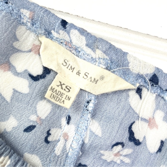 Sim & Sam Periwinkle Ruffle Tank | size XS - Picture 5 of 5